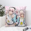 Pillow Cover Japanese Anime Super Sonico Manga Custom Diy Cushion Cover Pillow Case For Chair Sofa Home Decoration Pillowcases