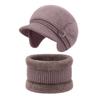 Ear Flap Hat Scarf Set Plush Lined Beanie Neck Warmer Set Gifts Winter Hat Set  Winter Wear