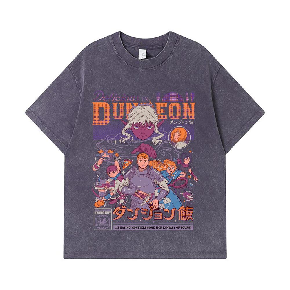275 GSM Washed T-shirts 100% Cotton Delicious in Dungeon V2 Print Unisex Heavy Cotton T Shirt