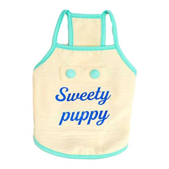 

Охлаждающий жилет для собак для маленьких и средних собак Мягкая дышащая летняя одежда для собак Милые платья на тонких бретельках без рукавов Одежда для щенков XS жёлтый