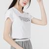 Puma Logo Short Sleeve T-Shirt Women Tops White 671603-02