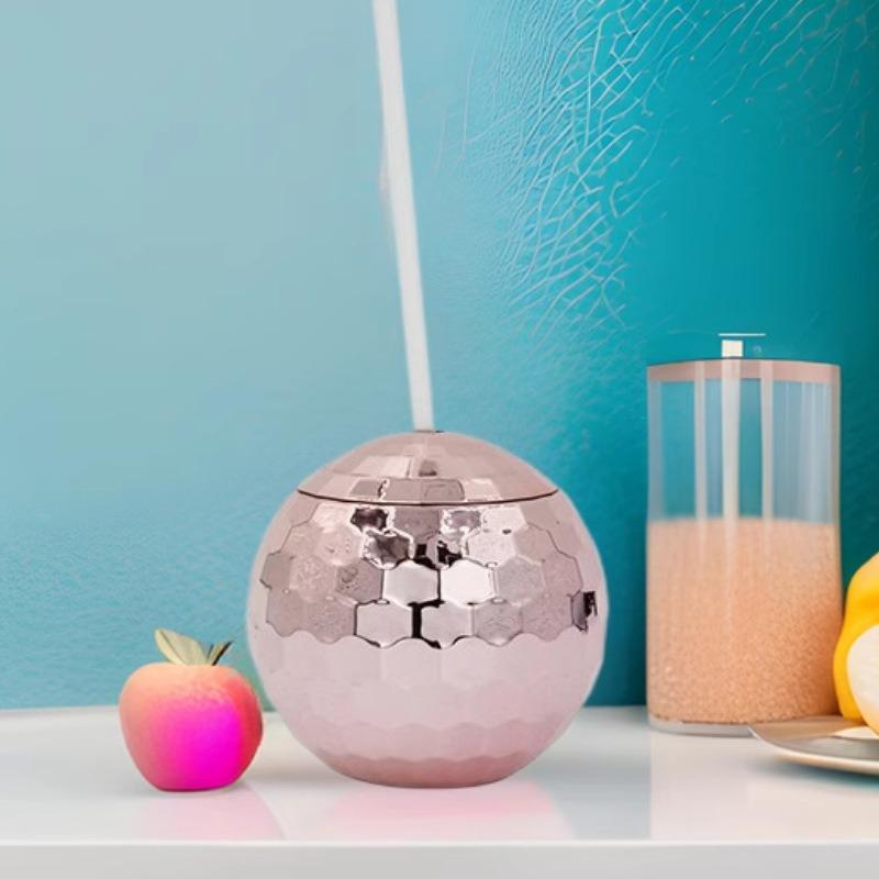 Electroplated Flashing Disco Ball Plastic Wine Cup