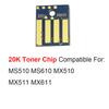 5x Univeral Toner Cartridge Chip for Lexmark MX310 MX410 MX510 MX610 MS310 MS410 MS510 MS610 MS711 MS811 MS812 MX711 MX811 MX812