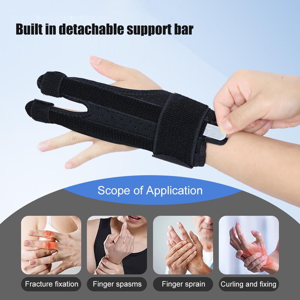 1Pcs Adjustable Finger Splint Brace Support Pinky Ring Middle Metacarpals Knuckles Right Left Hand Brace