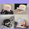 Child Cartoon Nylon Small Handbag With Splicing Design For Kindergarten Girls