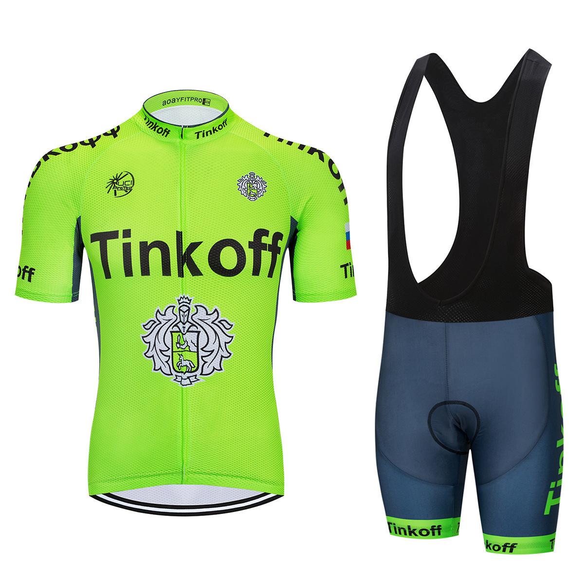 

Summer Cycling Clothing Road Mountain Bike Clothing Short-sleeved Cycling Clothing 2026 Summer Breathable Cycling Clothing Set 5XL жовтий