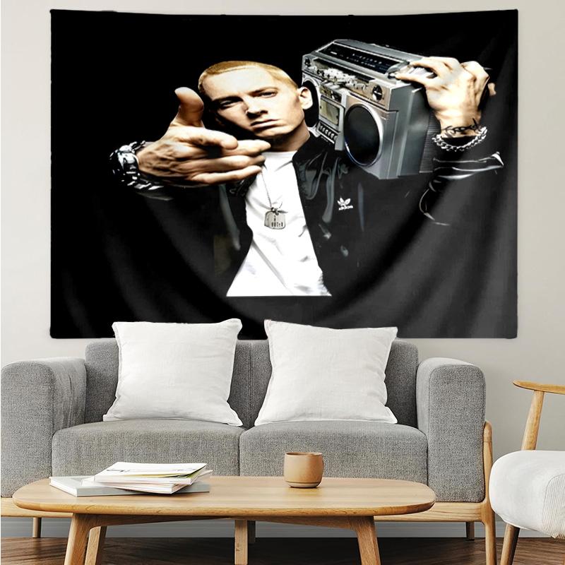 Eminem Tapestry for Bedroom Aesthetic Classroom Tapestries Wall Hanging for Living Room Dorm Office,Ideal Creative Gift