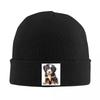 Bernese Mountain Dog Animal Warm Knitted Cap Fashion Bonnet Hat Autumn Winter Outdoor Beanies Hats for Unisex Womenx Adult