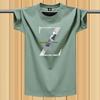 Men's Summer 2025 Pure Cotton Heavyweight Short-Sleeve Fashion T-Shirt