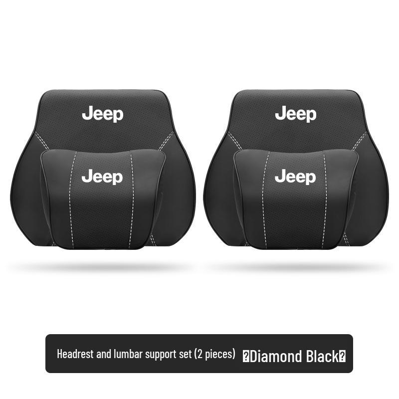 Zagłówek i podparcie lędźwiowe do Jeepa: Poduszka podróżna na szyję do Cherokee, Compass, Grand Commander