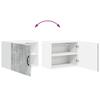 Wall Cabinet LUCCA 2 pcs Concrete Grey 50 x 31 x 40 cm Particleboard