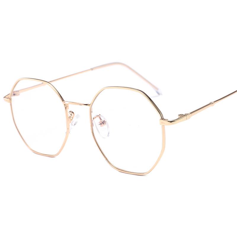 

2025 Ретро Полигональная Оправа: Унисекс очки большого размера для круглого лица с возможностью изготовления по рецепту