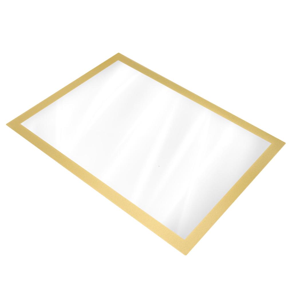 Golden A4 Magnetic Photo Frame Pvc Picture Holder For Certificate Business License Display Wall Decor Office Home