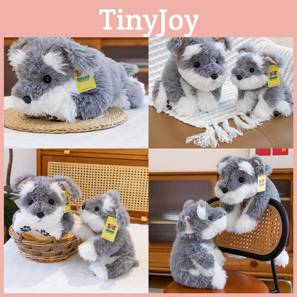 Snowing Terrier Cuddly Plush Toy With Realistic Design For Kids Bedroom Decor