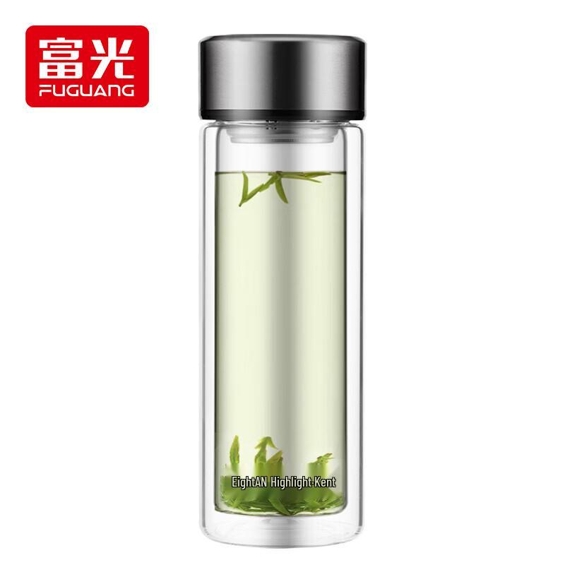 FUGUANG Double-Layer Glass Tea Cup 380ML