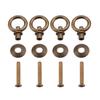 4pcsCelsiuspack   Simple Vintage Pull  s Cosmetic Case Jewelry Box Attachment Handle Brass
