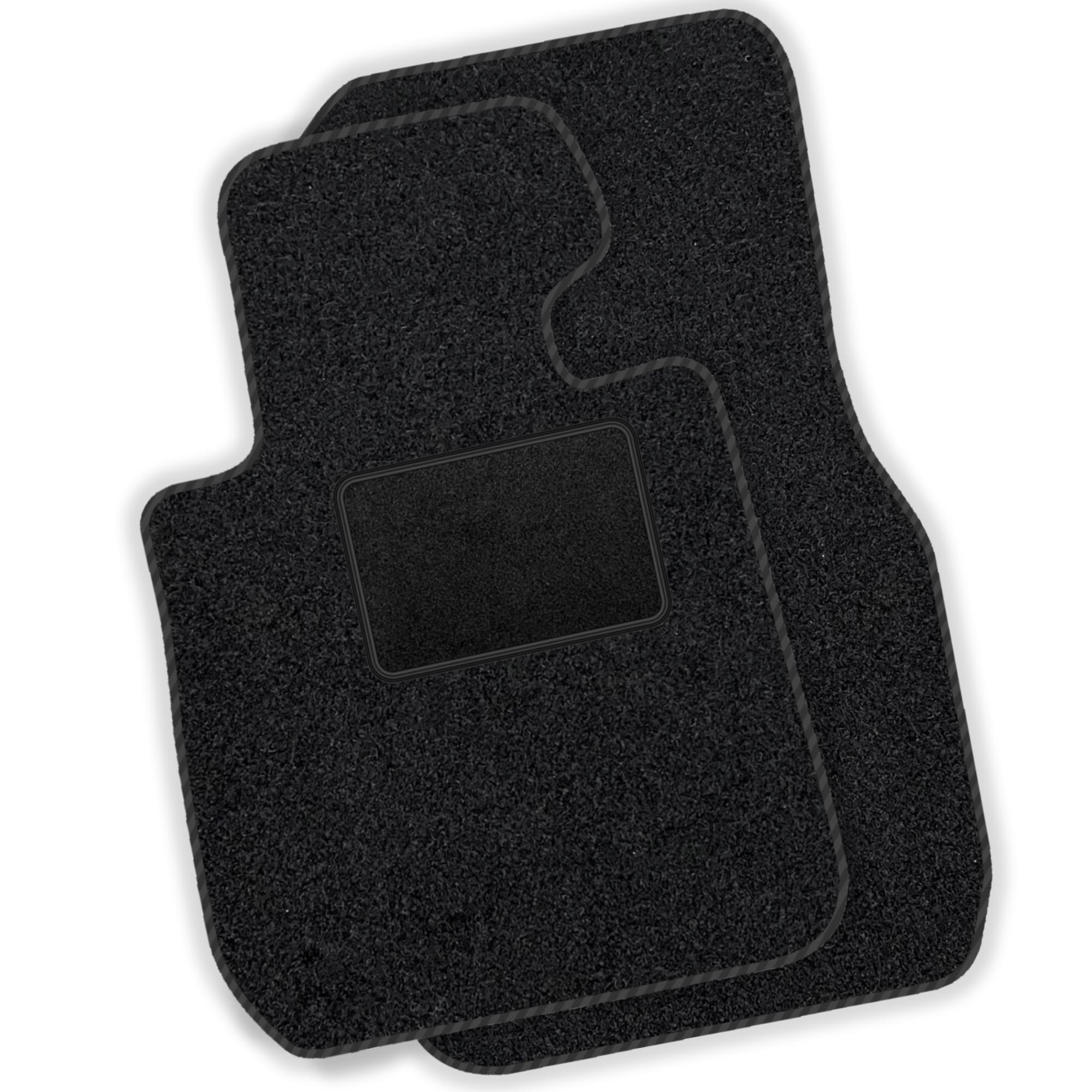 Velours Voorvloermatten - Passende Autovloermatten: Mazda 3 II 2009-2013 Zwarte Pijplijn zwart