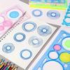4/7pcs Multi-Functional Ruler Geometric Spiral Drawing Template Art Craft Children's Gift Educational Toy Versatile Ruler