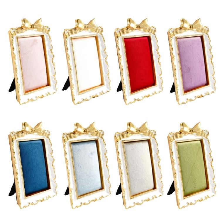 Necklace and Earring Display Holder with Lined Panel, French Style Tabletop Jewelry Stand for Vanity and Counter Display