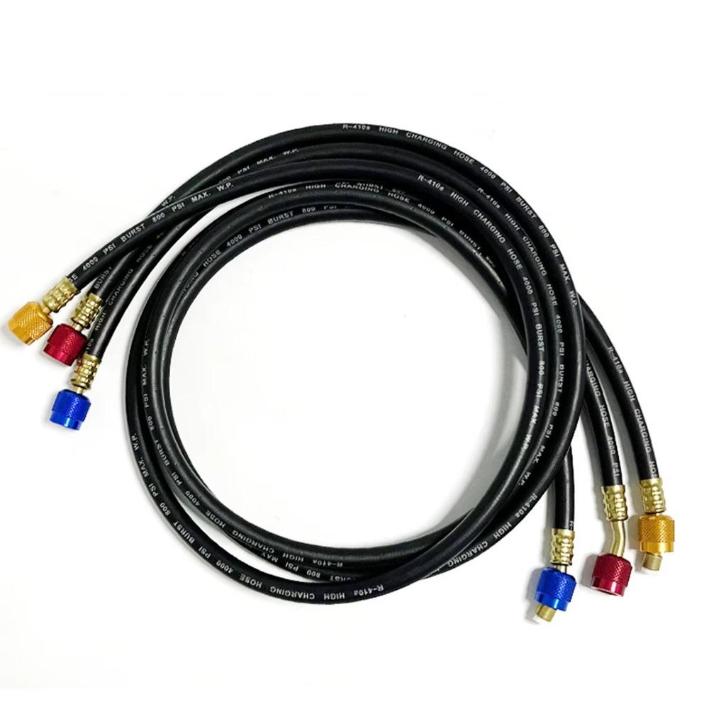 100cm AC Refrigerant Charging Hoses R22 R134A Freon Charging Hose Set  Commercial Refrigeration
