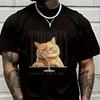2026 Motorbike Men TShirt Casual Schrodinger’s Cat Walks Into A Bar T-shirt Short Sleeve Summer Top Tees