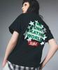 STAR SPRAY LOGO TEE 105252011007 BLACK M X-girl S/S