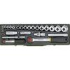 Proxxon Industrial 1/4" Metric Socket Wrench Set (6.3mm), 1/2 (12.5mm) 27 Pieces 23020