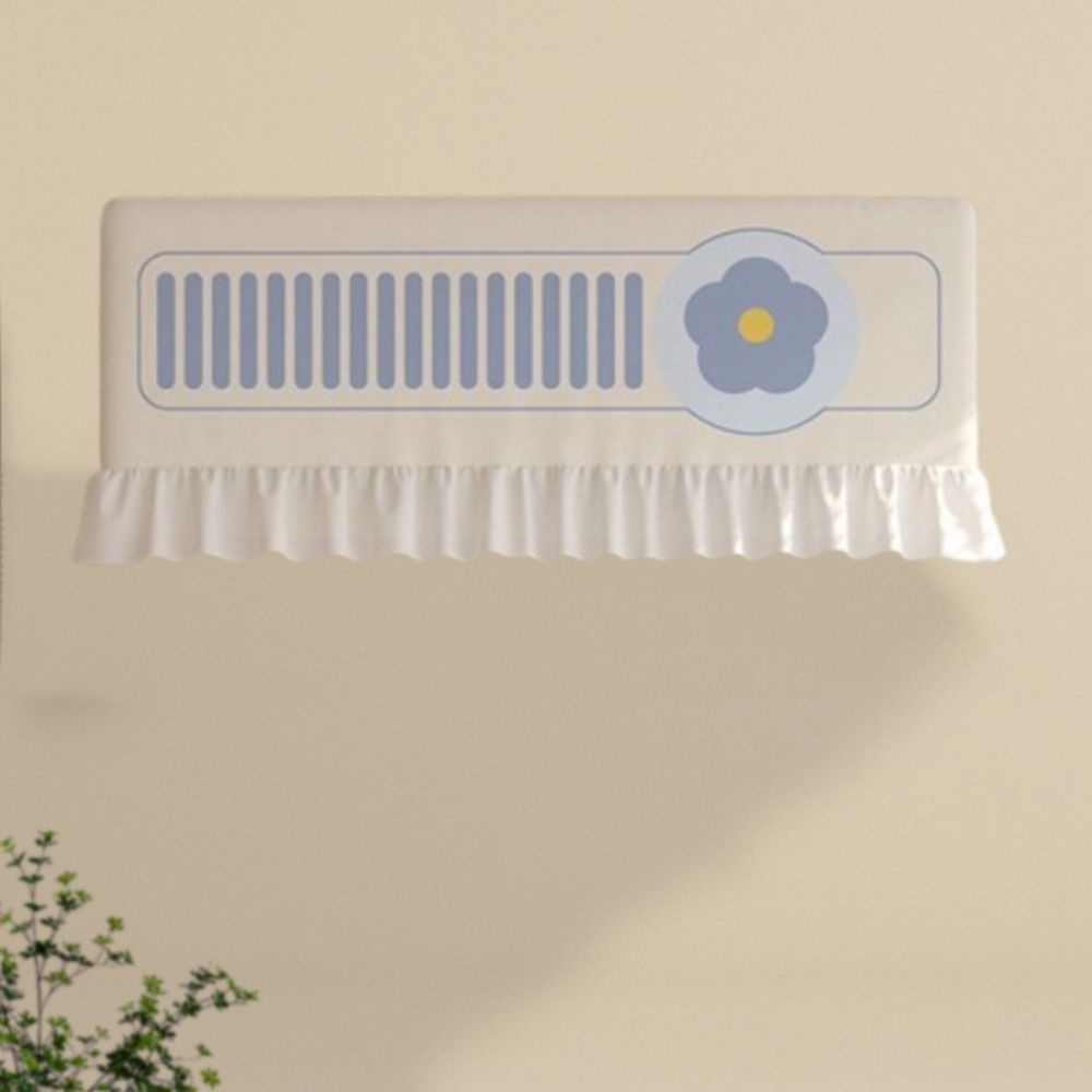 Elastic Bands Air Conditioning Cover Cartoon Pattern Air Conditioning Curtain  Indoor Use