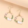 Trendy Cute Animal Drop Dangle Earrings For Women Girls Cat Rabbit Koi Dragon Colorful Enamel Golor Color Earrings Pendientes