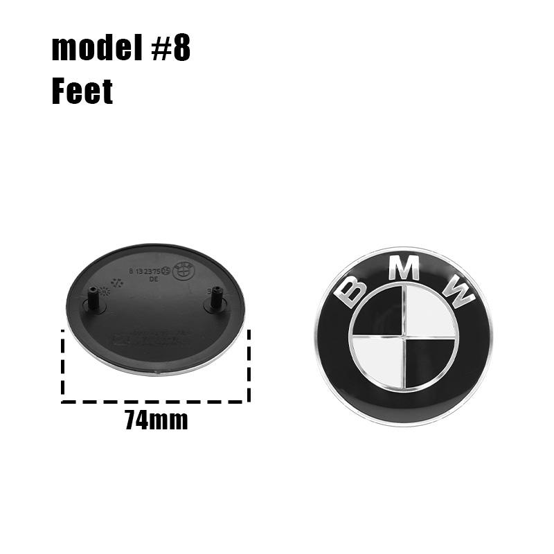 1PCS 74mm 82mm Car Front Grille Decorative Front Cover Badge Accessories for BMW E30 E38 E39 E46 E60 E61 E90 X1 X3 X4 X5 X6 E70