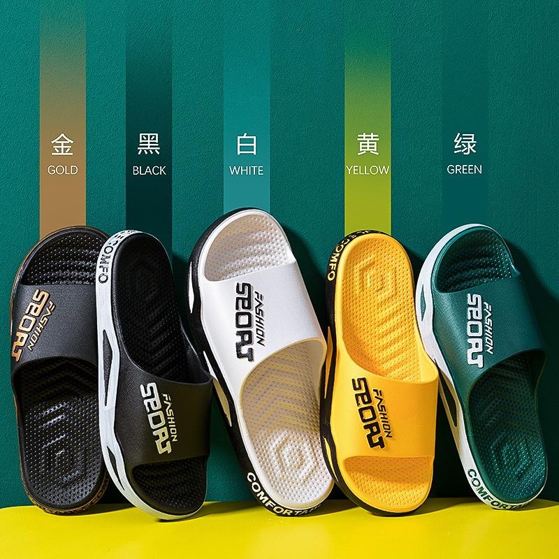 Outer slippers summer men's indoor home non-slip home silent senior women's sandals men's summer