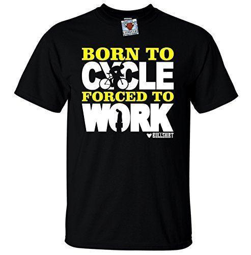 Born To Cycle Forced To Work Men's T-Shirt - Funny Gift Cycling Bicycle Road UK
