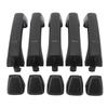 5 Sets Exterior Door Handle Black Comfortable Grip Precise Match Long Lasting 15296933 for H3 2006 To 2010