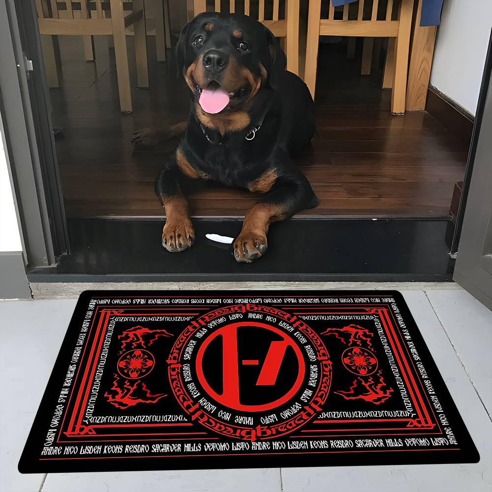 Popular T-Twenty One Pilot Band Kitchen Mat Cheaper Anti-slip Modern Living Room Balcony Printed Modern Home Decor
