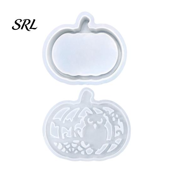 Silicone Craft Molds 1 Set Halloween Pumpkin Lampshade Mold, DIY Hollow Resin Casting Box Gypsum Cement Epoxy Mold for Crafts