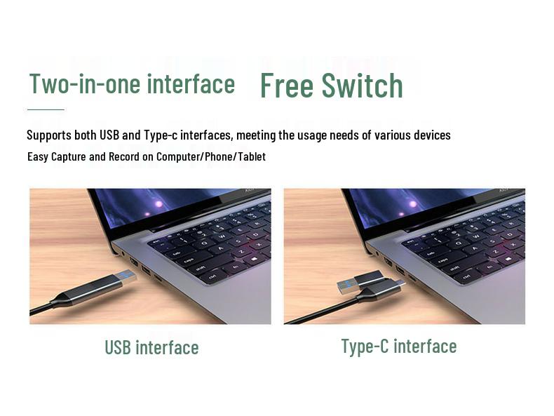 4K USB-C To HDMI Video Capture Card for Game Streaming