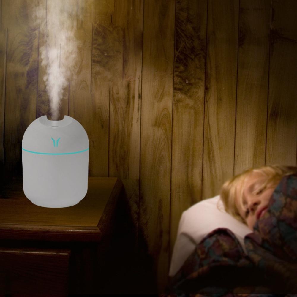 250ML USB Mini Air Humidifier Aroma Essential Oil Diffuser For Home Car Ultrasonic Mute Mist Maker Diffuser with LED Color Lamp