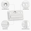 Metal Concealed Wall Board Clip Fasteners for Ceiling Installation with Positioning Holes and Steady Fixing Form for Interior Use