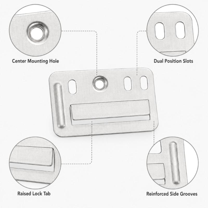 Metal Concealed Wall Board Clip Fasteners for Ceiling Installation with Positioning Holes and Steady Fixing Form for Interior Use
