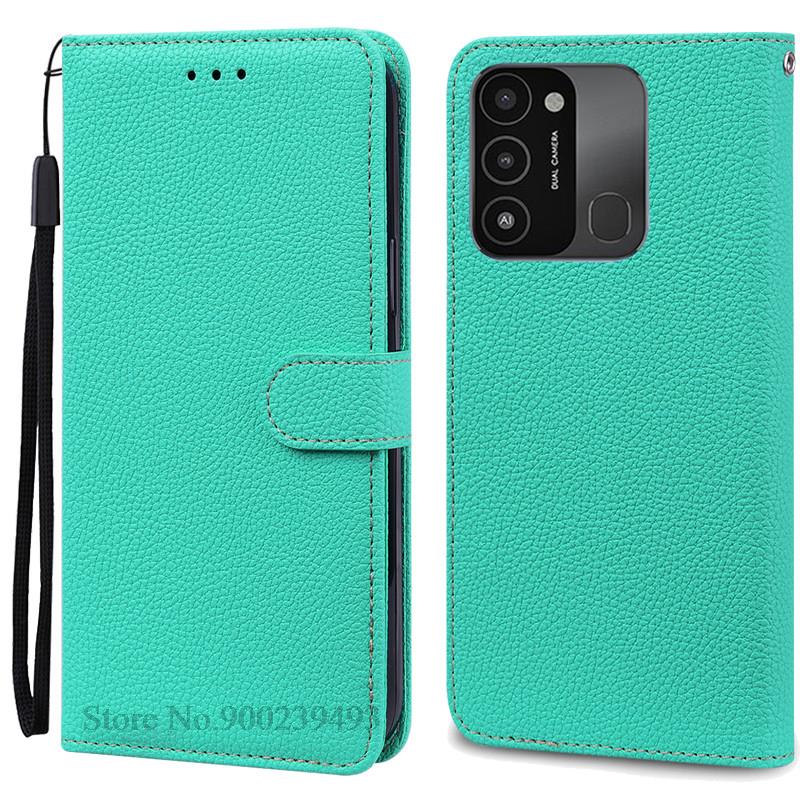 

Для Tecno Spark 8C чехол-кошелек кожаный чехол для телефона Tecno Spark 8C флип-чехол Spark8C 8 C чехол для телефона Coque Fundas Shell for Tecno Spark 8C небесно-голубой