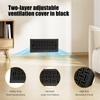 Elegant Dark Two Stage Circulation Grille Produced Of Heavy Iron Material For Indoor Locations