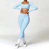 Guangzhou Zechuang Clothing Co., Ltd. Winter Nude Feel Tight Yoga Suit High-Waist Quick-Drying Running Sports Health