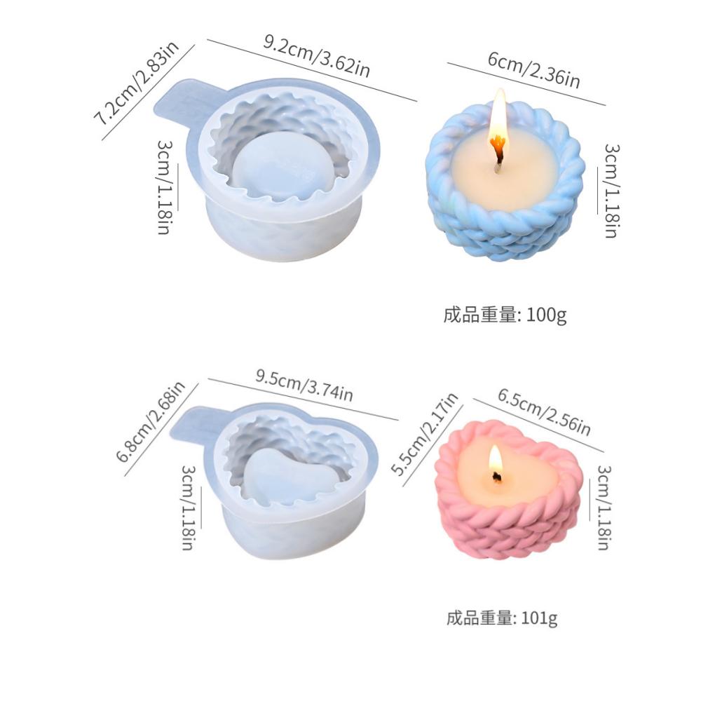 3D Hanfseil Kerzenhalter Silikonform DIY Sukkulenten Blumentopf Heimdeko Formen Zement Gips Harz Ton Bastel Aufbewahrungsbox Form