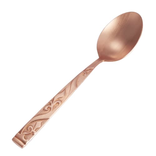 

MagCopper Pure Copper Spoon, Pure Copper Soup Spoon, Ice Cream Spoon, Pure Copper Dessert Spoon, Long Copper Spoon, Thick Pure Copper Spoon, Salad-Spe