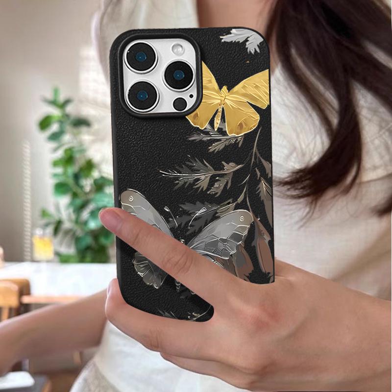 Butterffly Printing Case For iPhone 16 Pro Max 15 14 13 12 11 Shockproof Slim Soft Silicone Case Cover