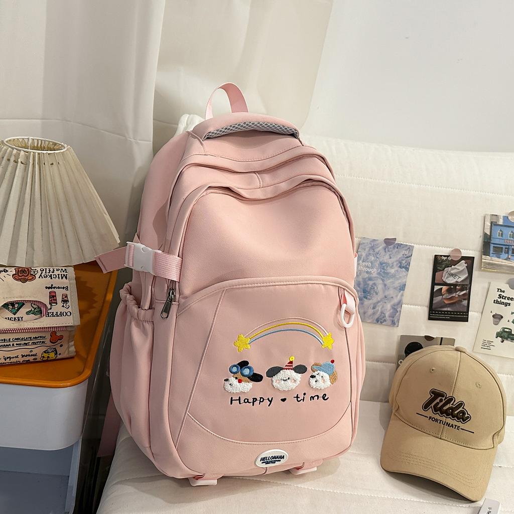 Schoolbag1011 High-value Sweet and Cute Backpack Student Large-capacity Schoolbag Lightweight Leisure Bag Outdoor Travel Backpack