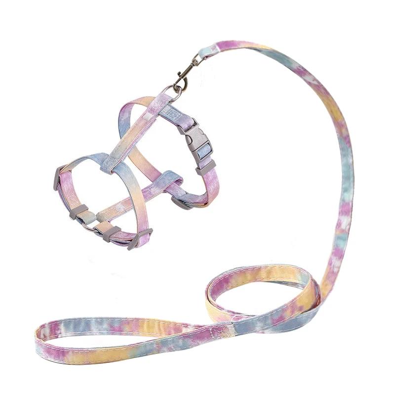 Adjustable Cat Harness And Leash Set Pet Dog Cat Vest For Small Medium Large Dogs Rope Set Pug Outdoor Walking Lead