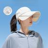 Summer Sun Protection Hat For Women Large And Wide Brimmed Outdoor Sports Sun Hat Open Top Fedora Hat Ponytail Hat