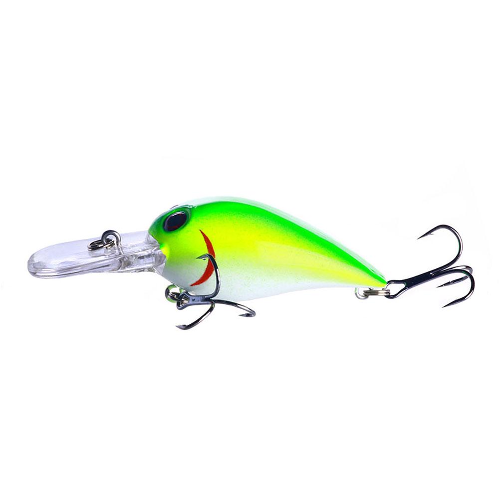 

1шт кривошипная приманка лодка HENGJIA жесткие приманки пластиковые воблер рыболовные снасти зелёный/жёлтый