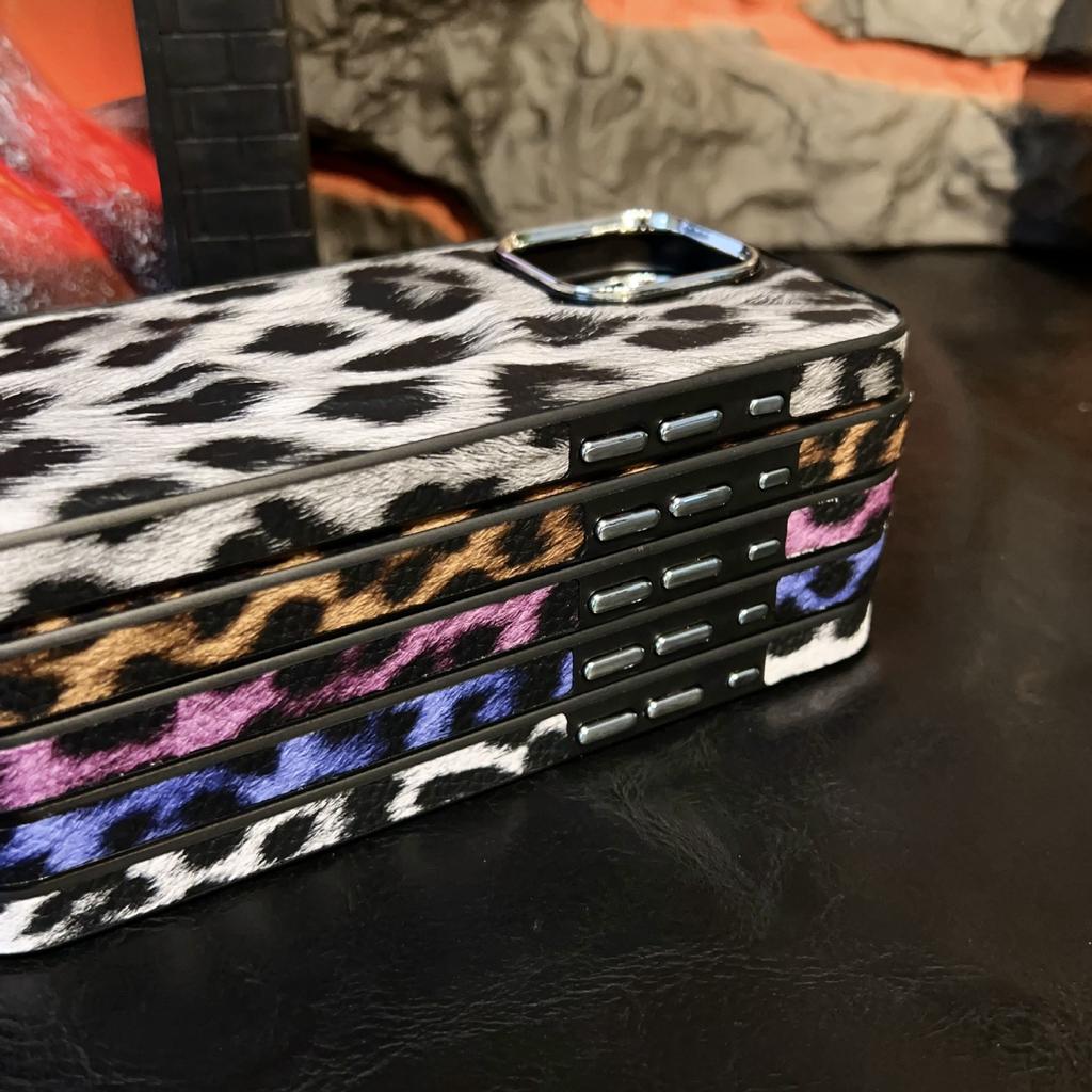 Applicable To Apple 16PROMAX Mobile Phone Case, Leopard Print Magnetic Mobile Phone Case, Simple and Advanced Sense, Anti-drop 15/14PLUS